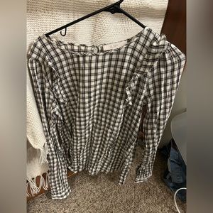 Loft- Plaid Shirt